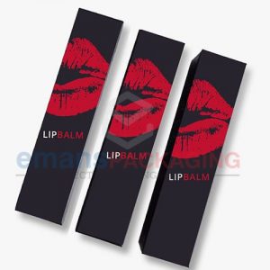 Black lip Balm Packaging boxes