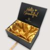 Satin Lined Attached Lid Packaging Boxes