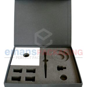 Flip top rigid Box with foam insertion