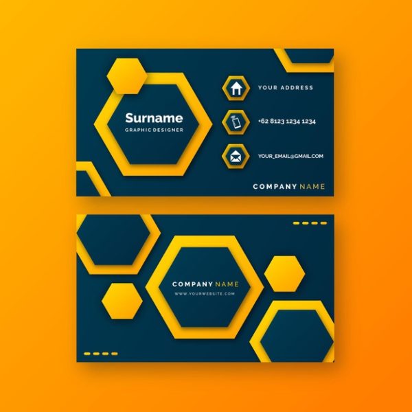 Hexagonal Business Card