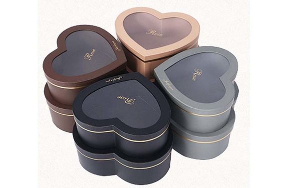 Custom Shape Heart Rigid Boxes